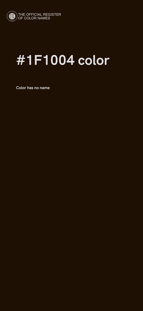 #1F1004 color image