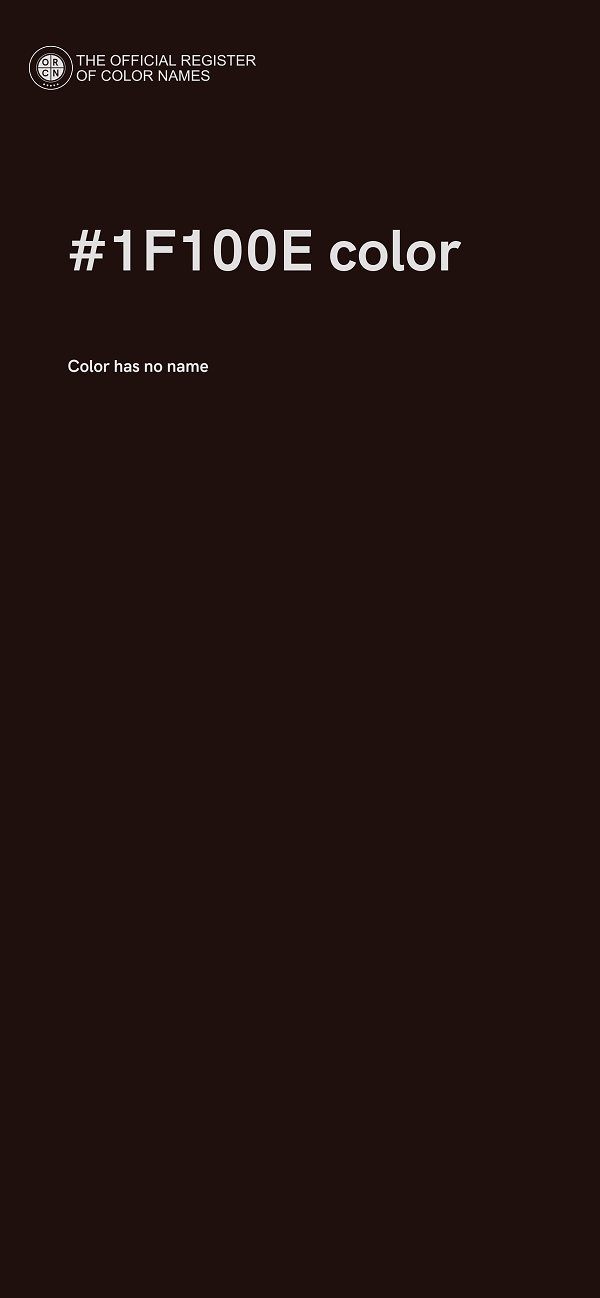 #1F100E color image