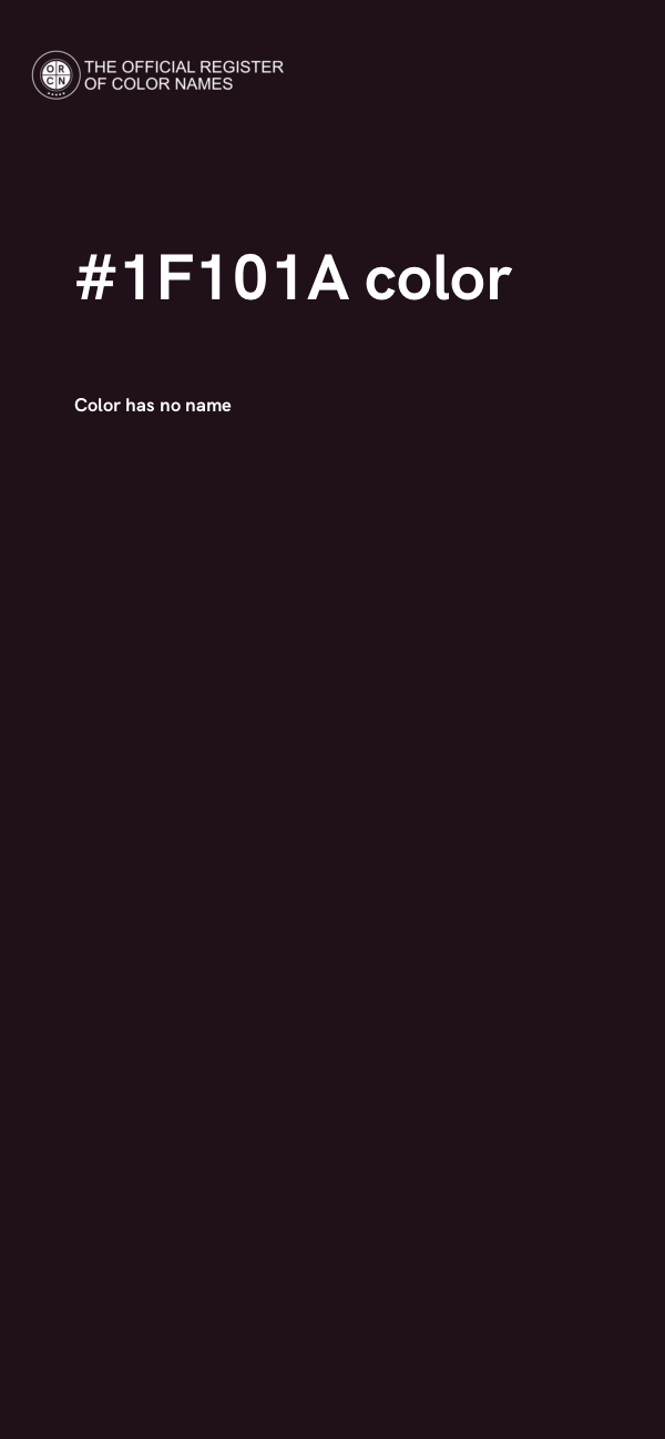 #1F101A color image