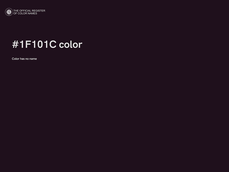 #1F101C color image