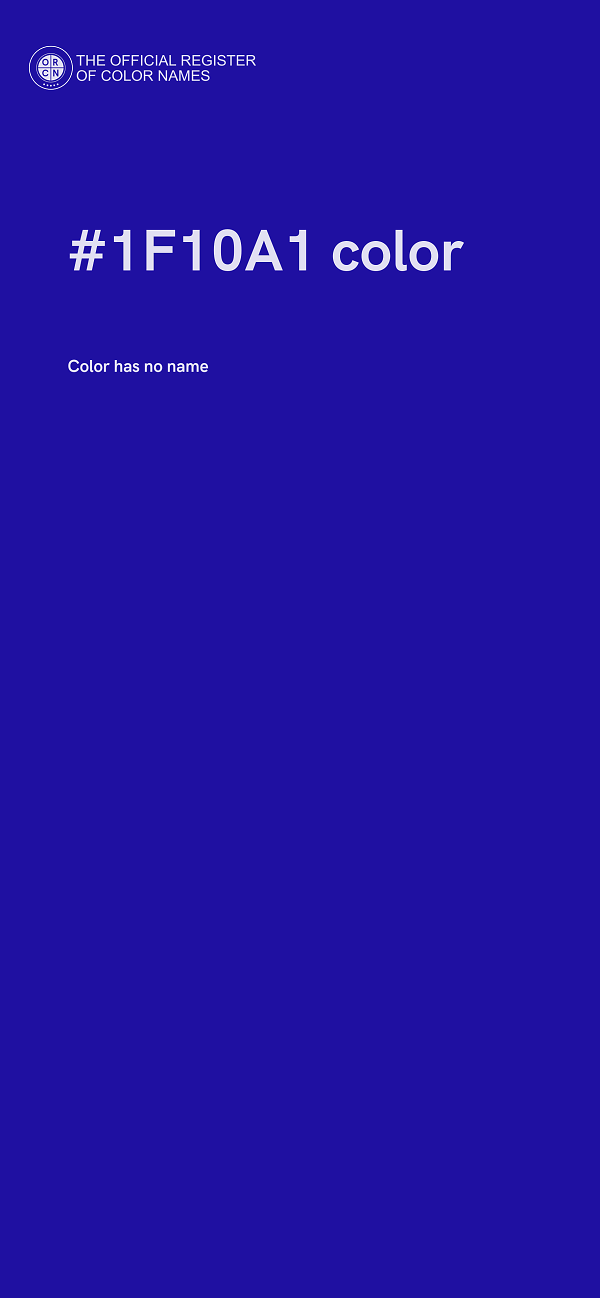 #1F10A1 color image