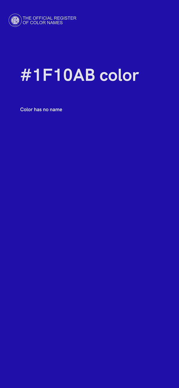 #1F10AB color image
