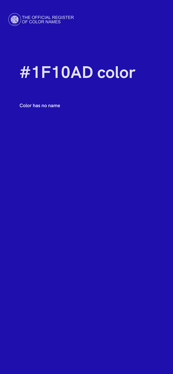 #1F10AD color image