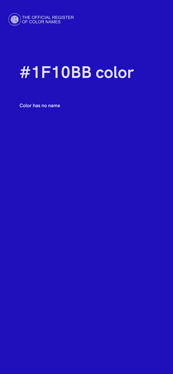 #1F10BB color image
