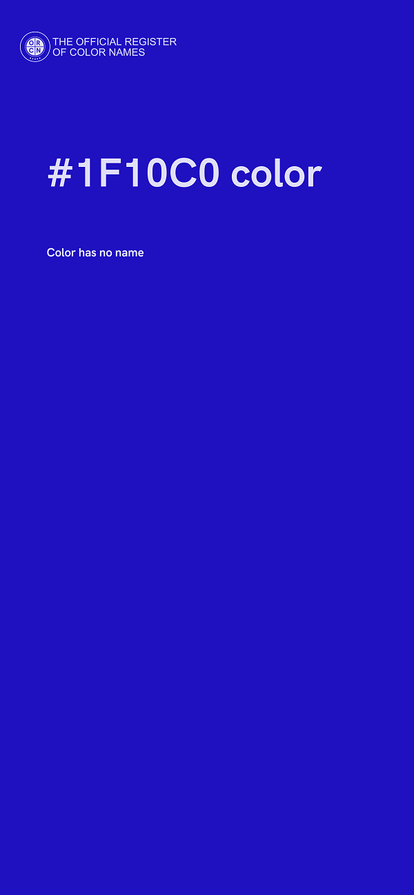 #1F10C0 color image