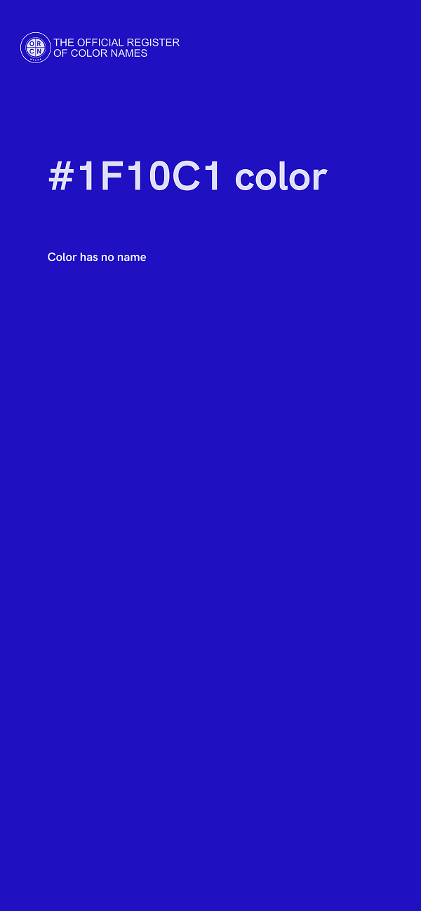 #1F10C1 color image