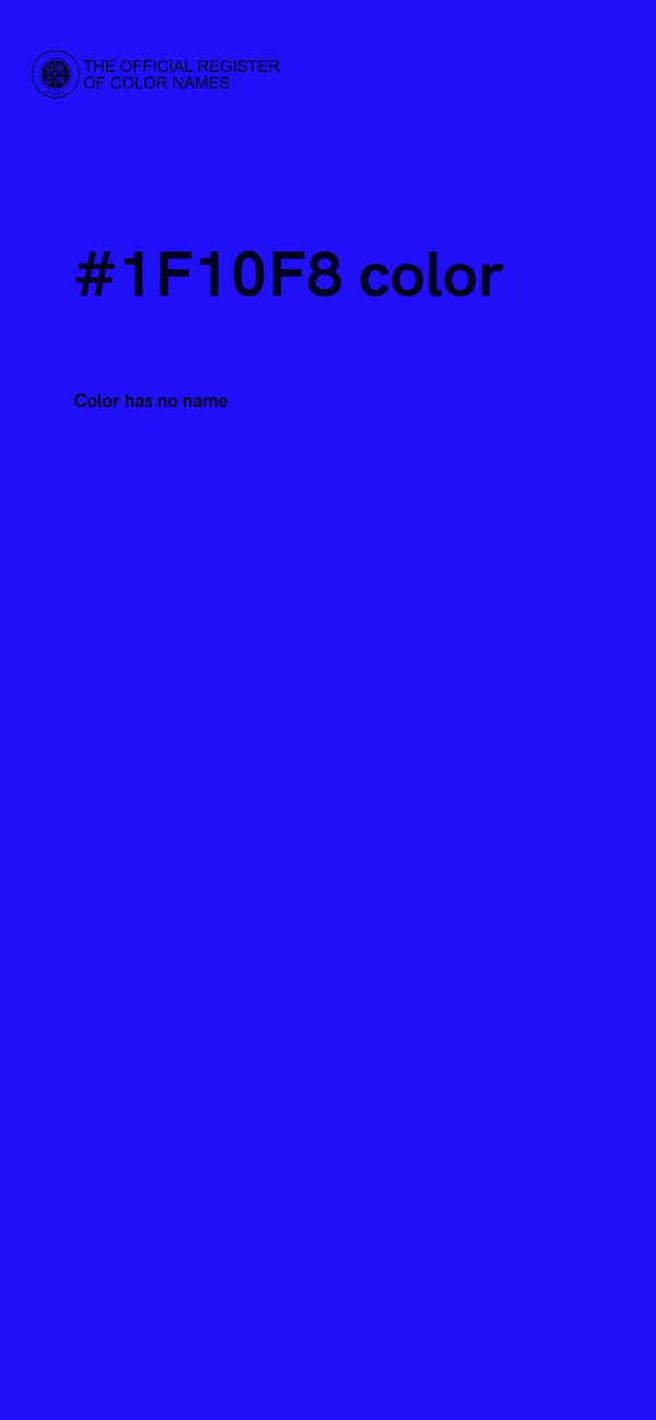 #1F10F8 color image