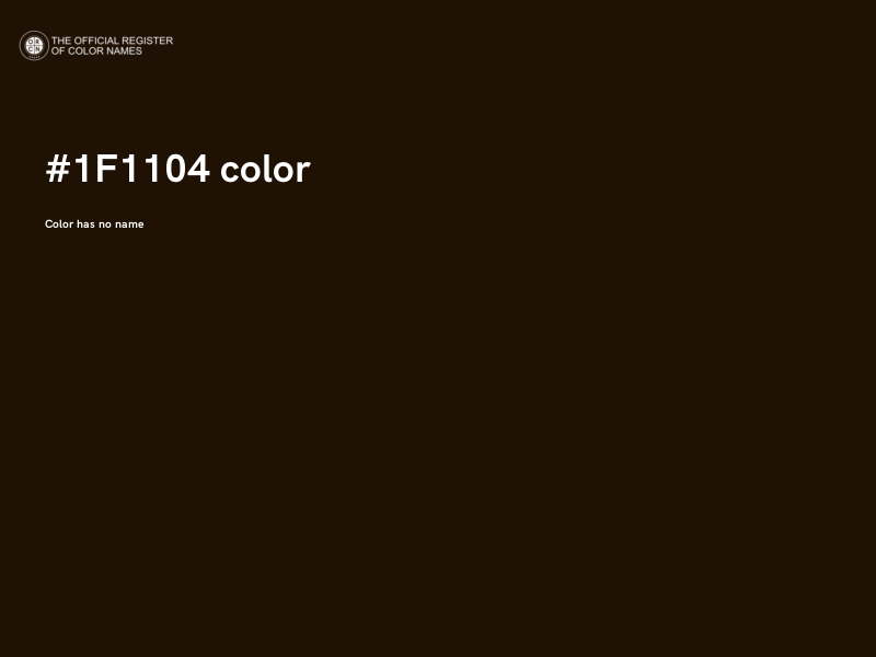 #1F1104 color image