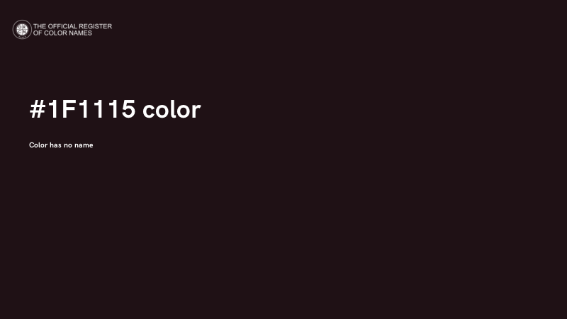 #1F1115 color image