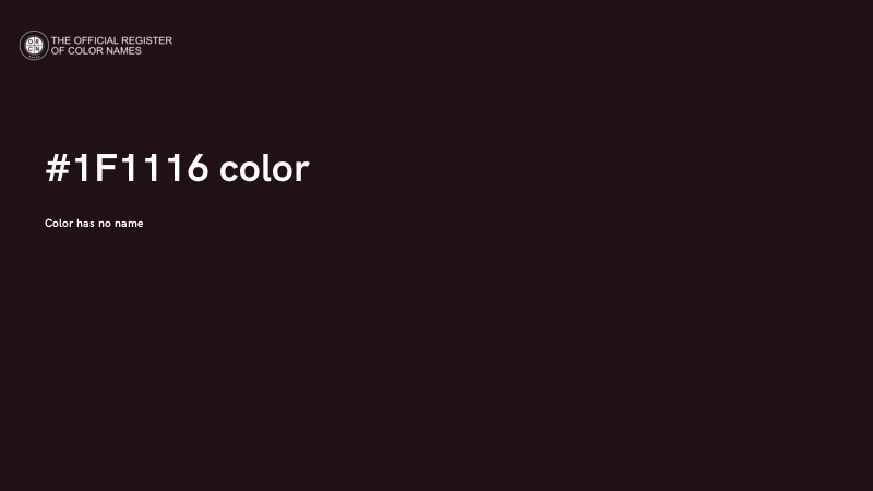 #1F1116 color image