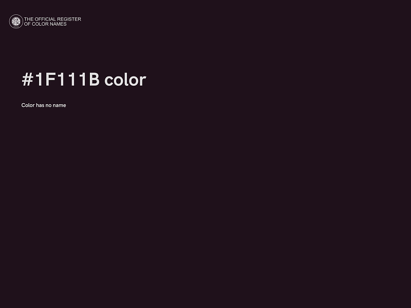 #1F111B color image