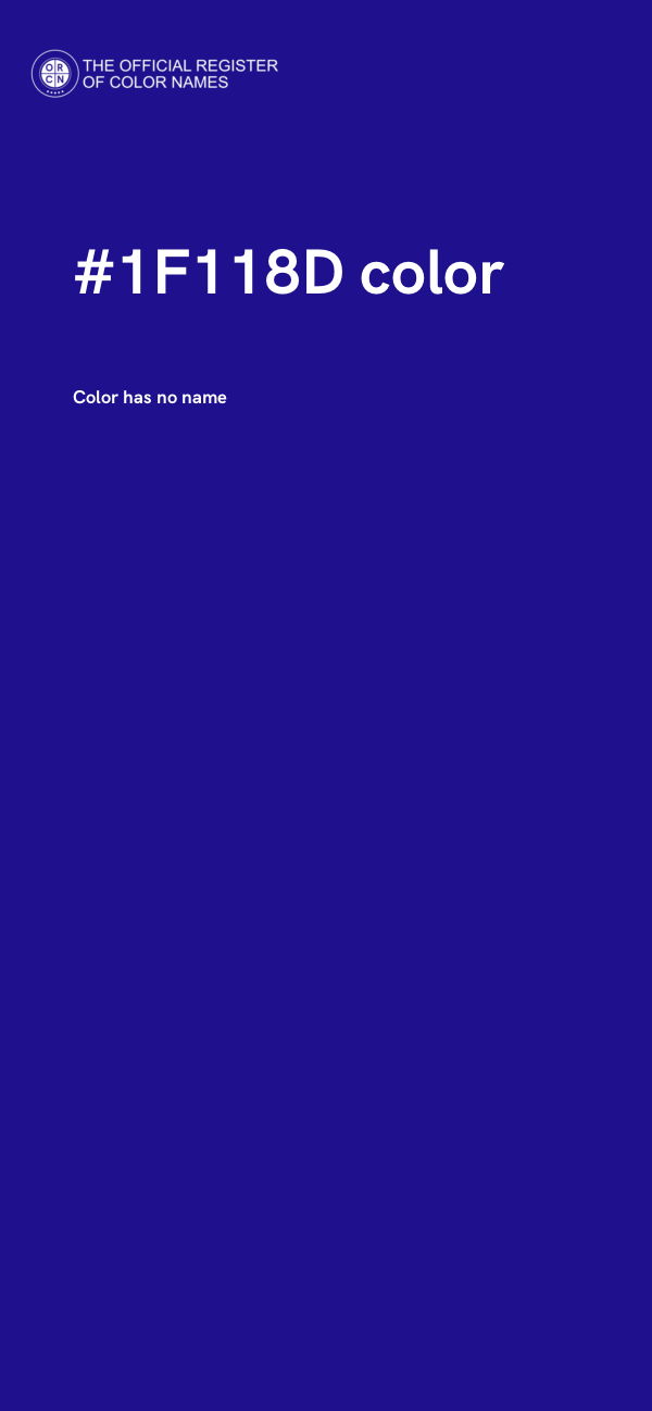 #1F118D color image