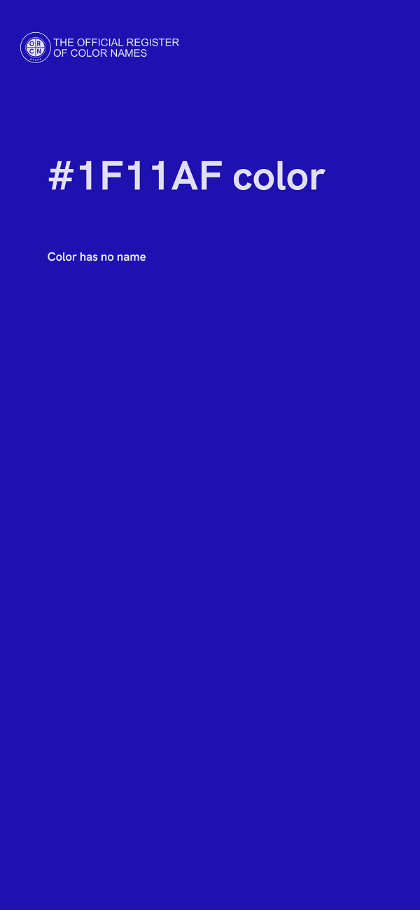 #1F11AF color image