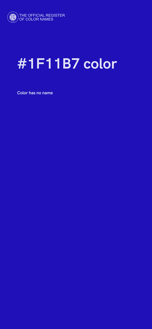 #1F11B7 color image