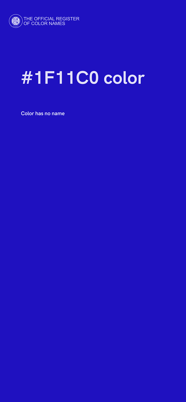 #1F11C0 color image