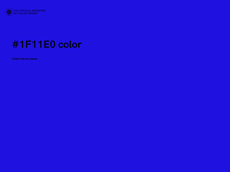 #1F11E0 color image