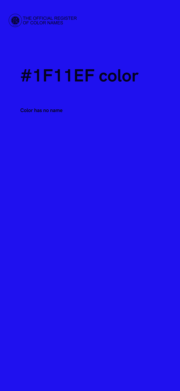 #1F11EF color image
