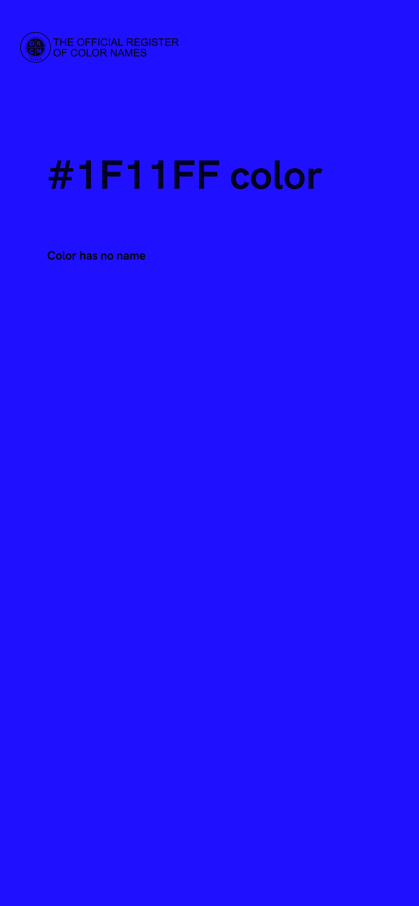 #1F11FF color image