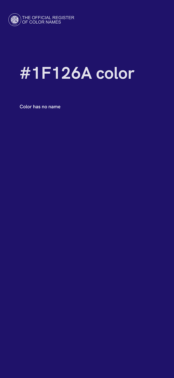 #1F126A color image