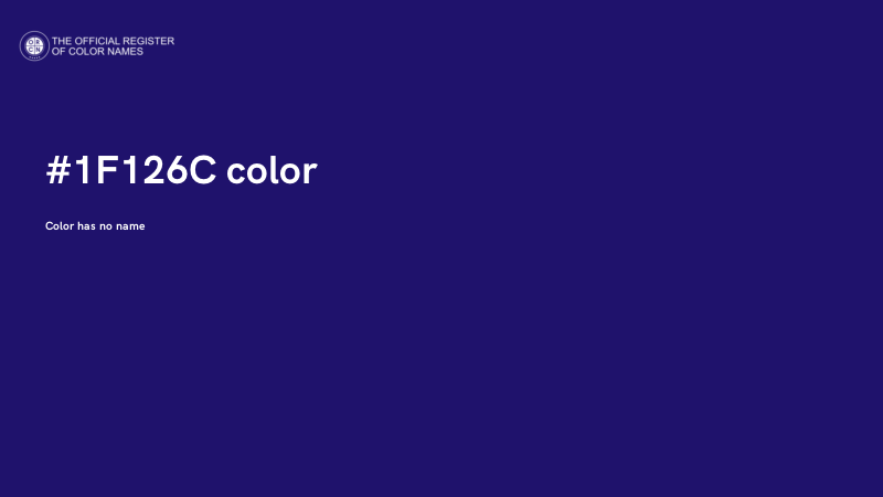 #1F126C color image