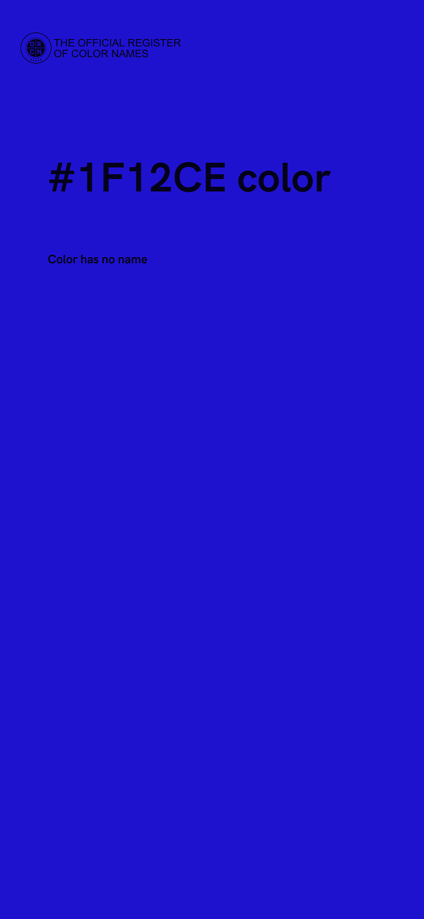 #1F12CE color image