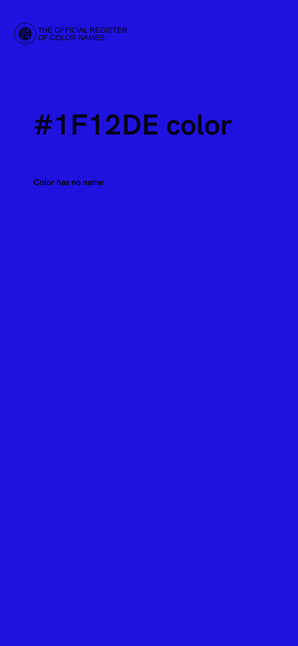 #1F12DE color image