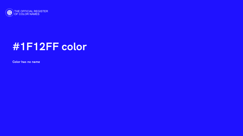 #1F12FF color image
