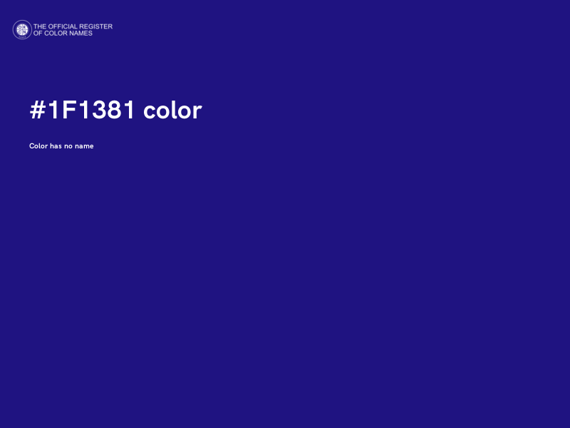 #1F1381 color image