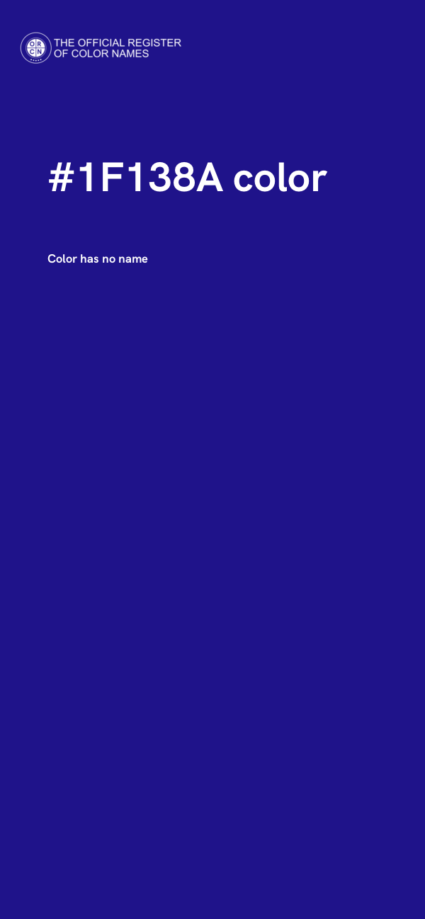 #1F138A color image