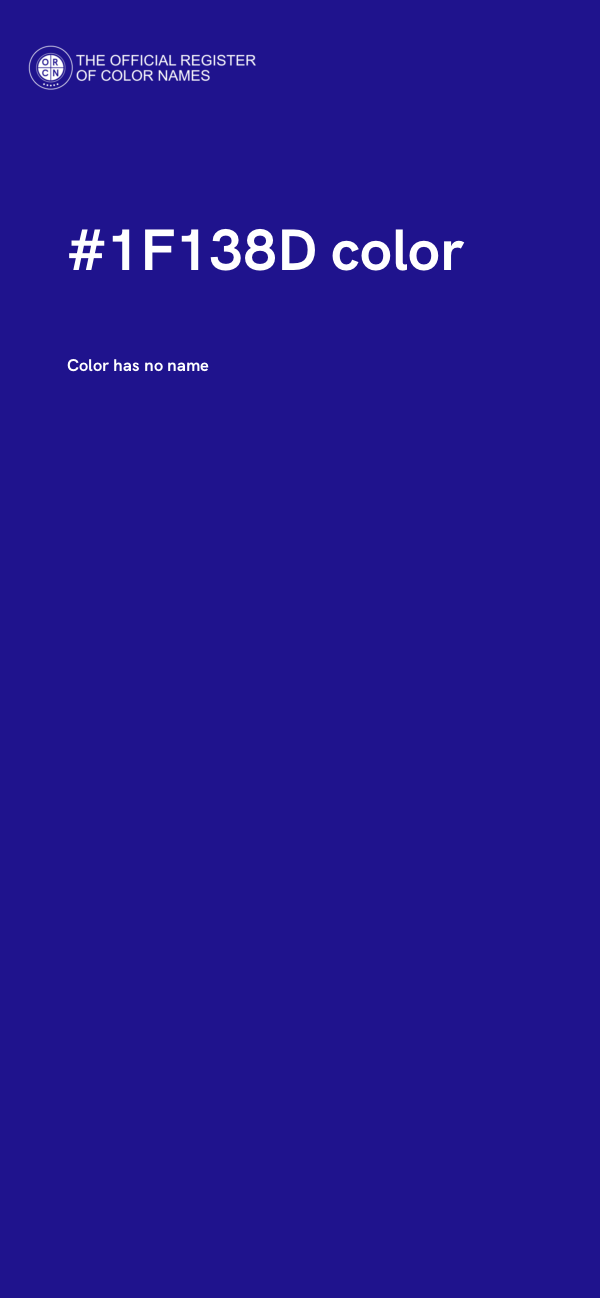 #1F138D color image