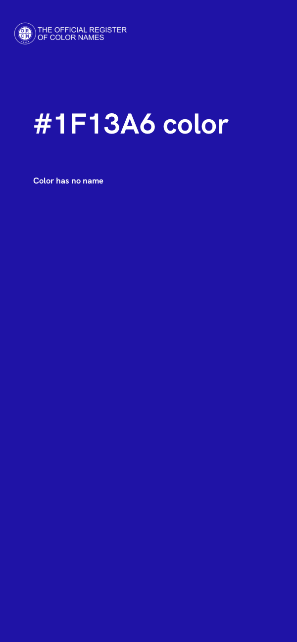 #1F13A6 color image