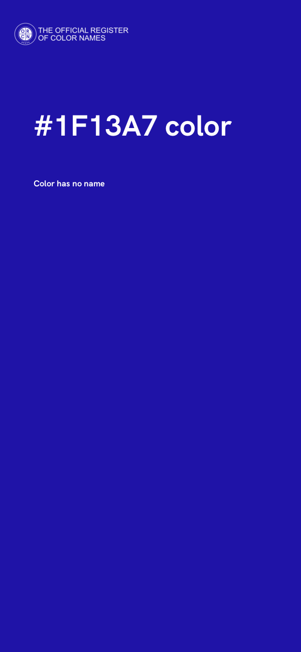 #1F13A7 color image