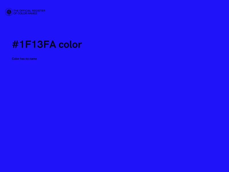 #1F13FA color image
