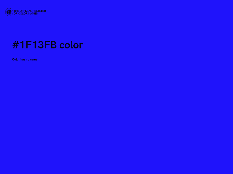 #1F13FB color image