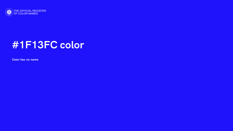 #1F13FC color image