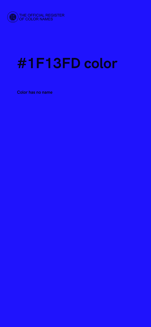 #1F13FD color image