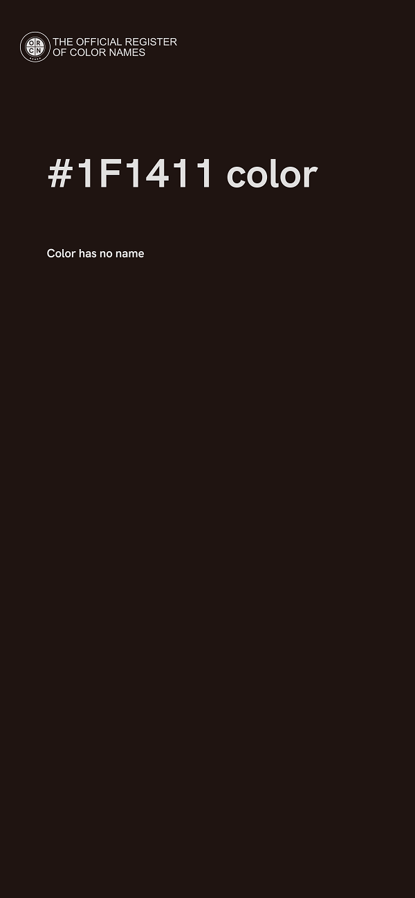 #1F1411 color image