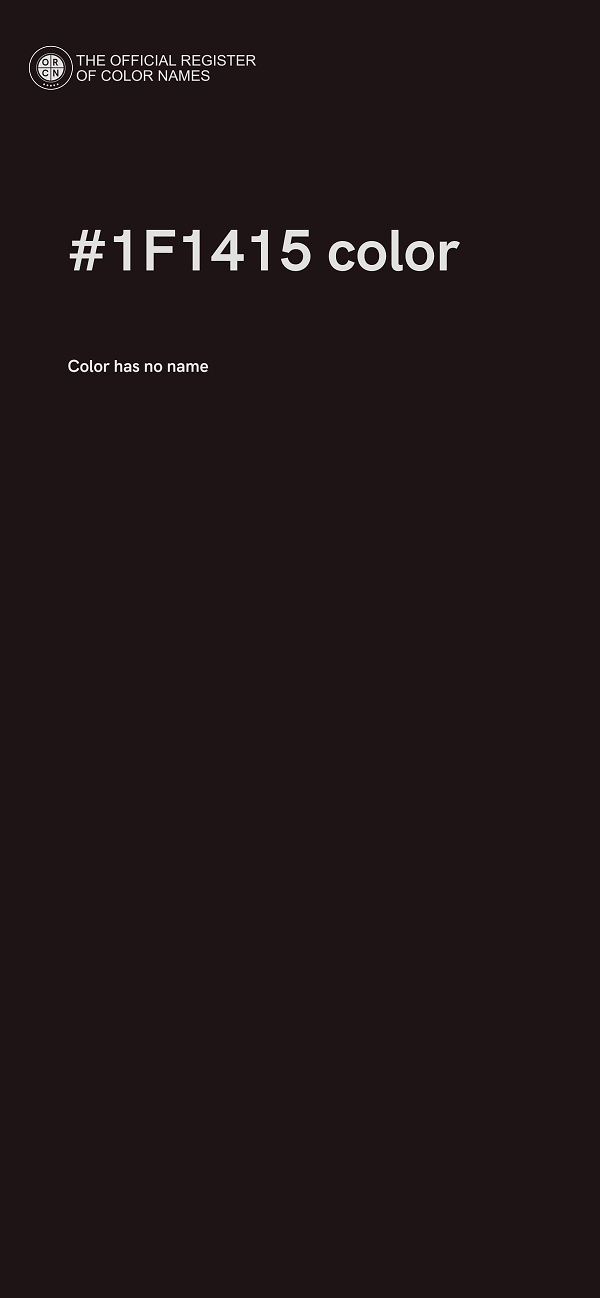 #1F1415 color image