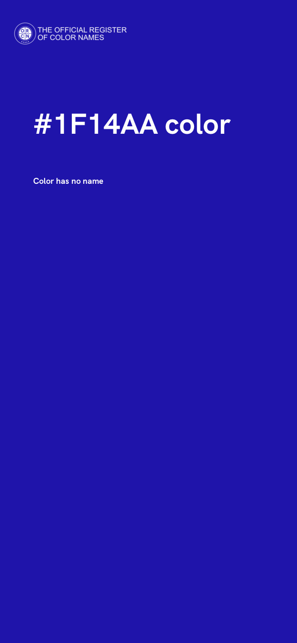 #1F14AA color image