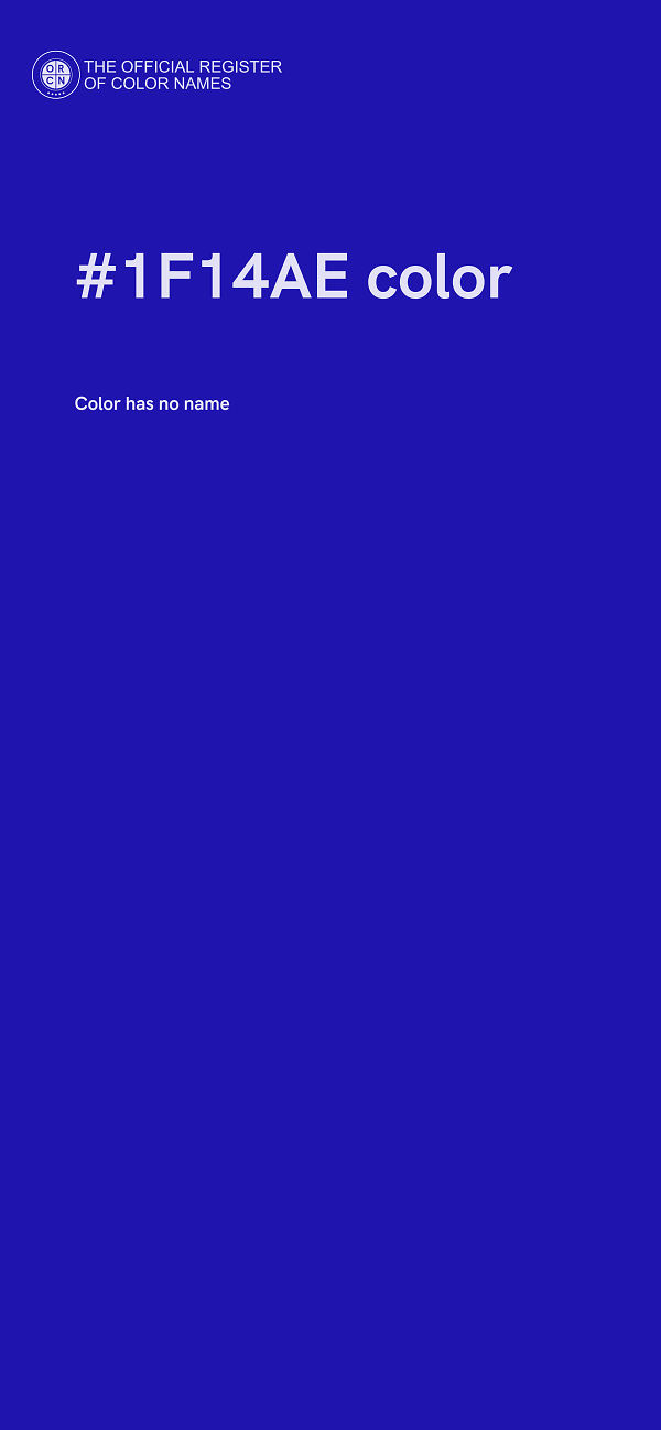 #1F14AE color image