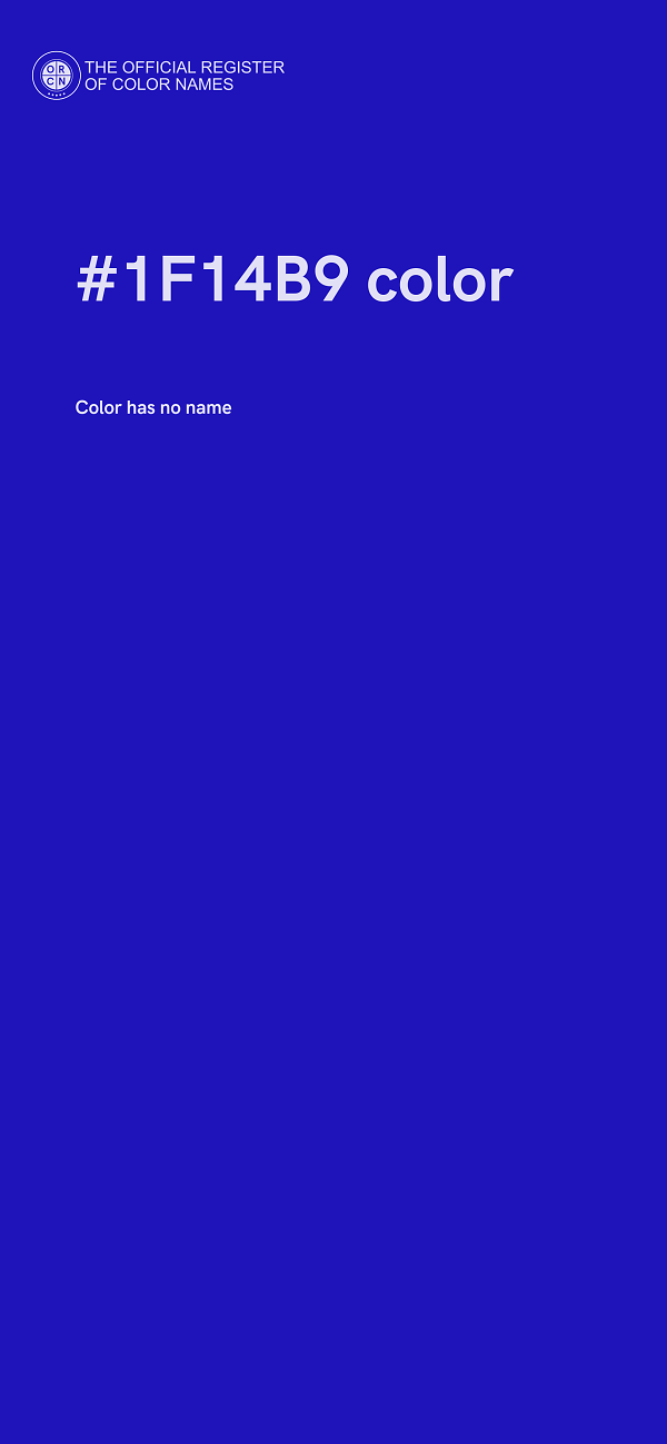 #1F14B9 color image