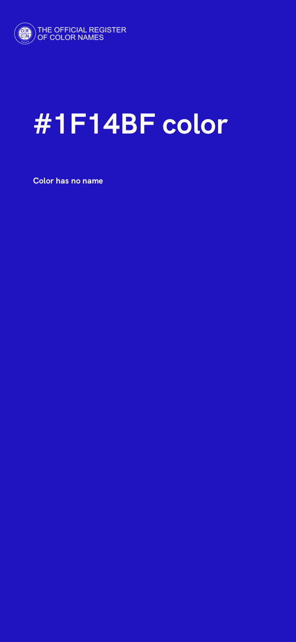 #1F14BF color image