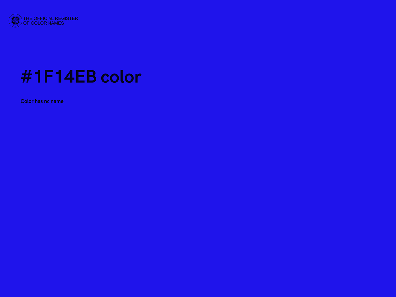 #1F14EB color image
