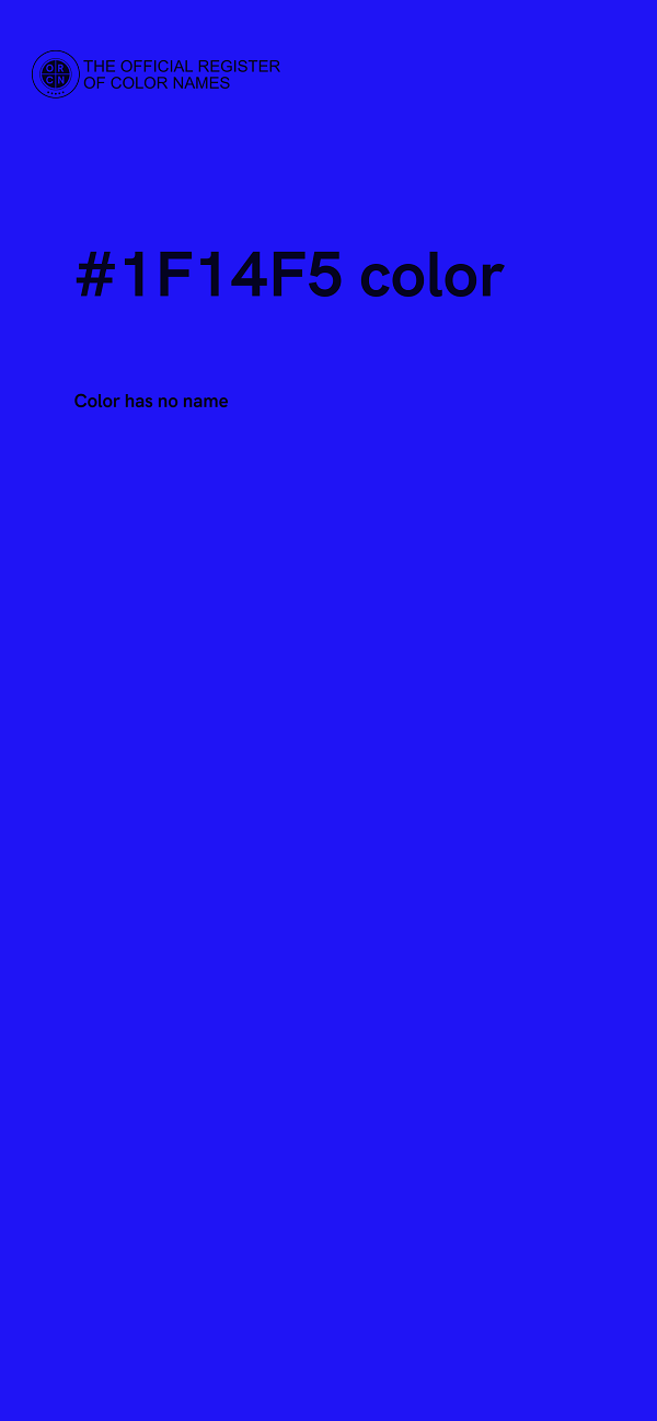 #1F14F5 color image