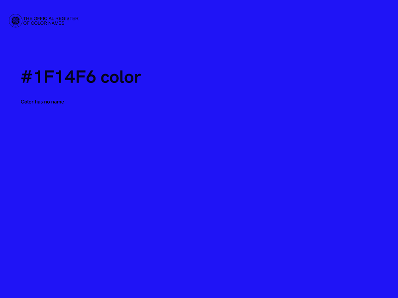 #1F14F6 color image