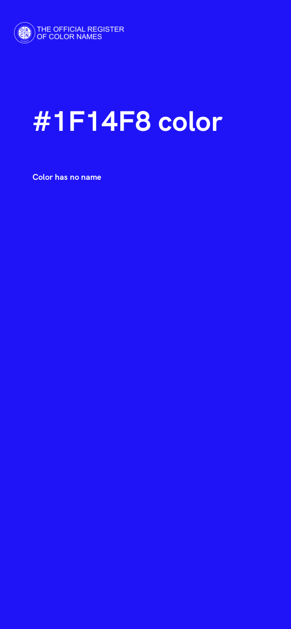 #1F14F8 color image