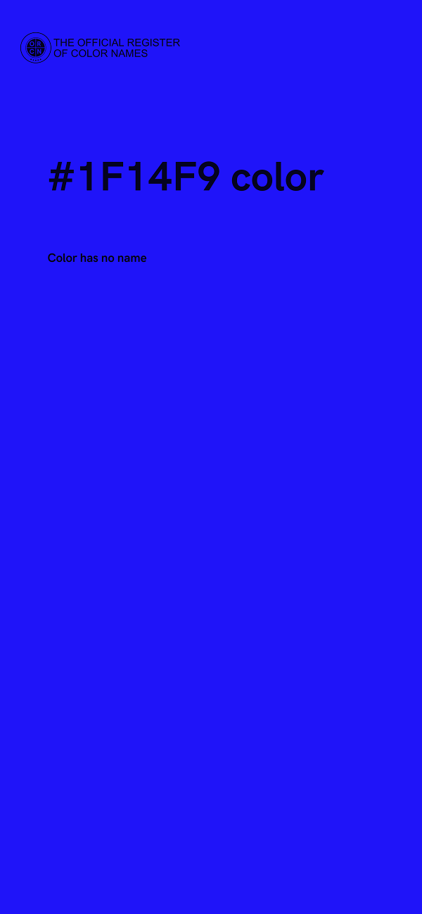 #1F14F9 color image