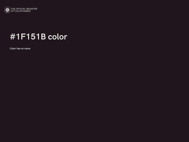 #1F151B color image