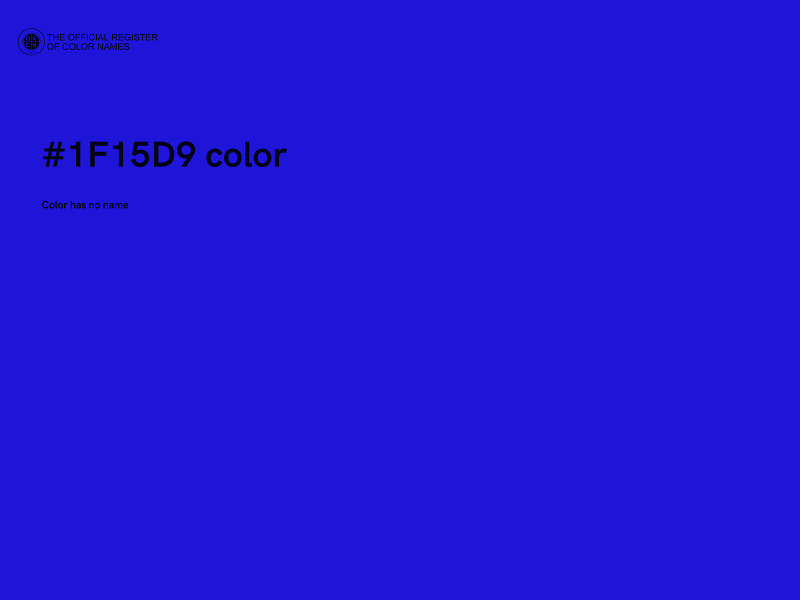 #1F15D9 color image