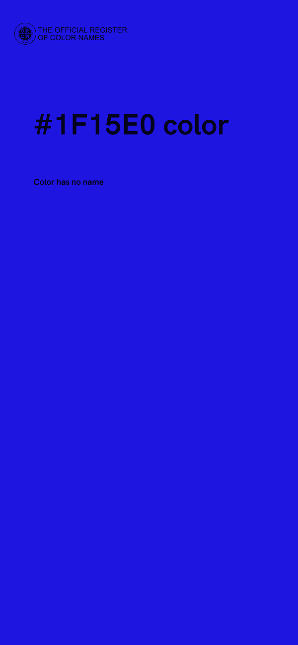 #1F15E0 color image